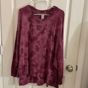 Stretchy oversized tie dye shirt